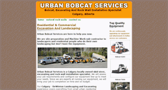 Desktop Screenshot of calgaryurbanbobcat.com